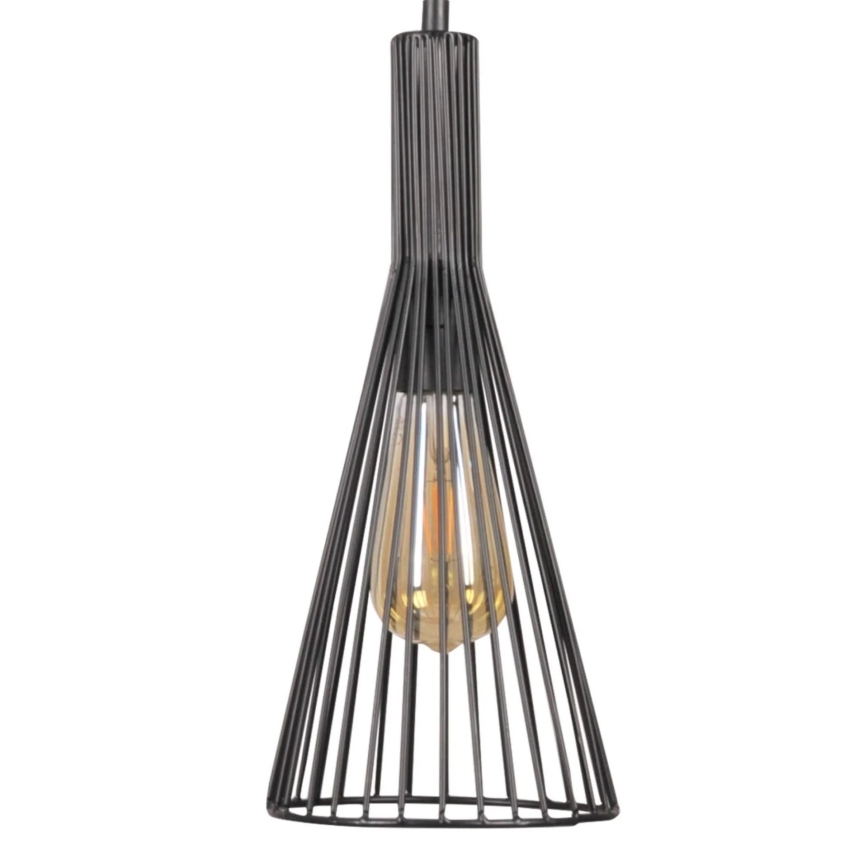 Lustră pe cablu TIANA 3xE27/20W/230V negru