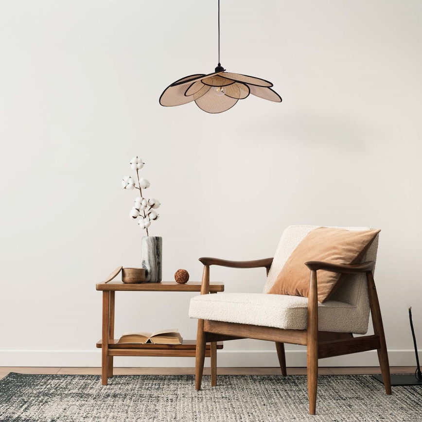 Lustră pe cablu TOBAGO 1xE27/20W/230V d. 60 cm bej