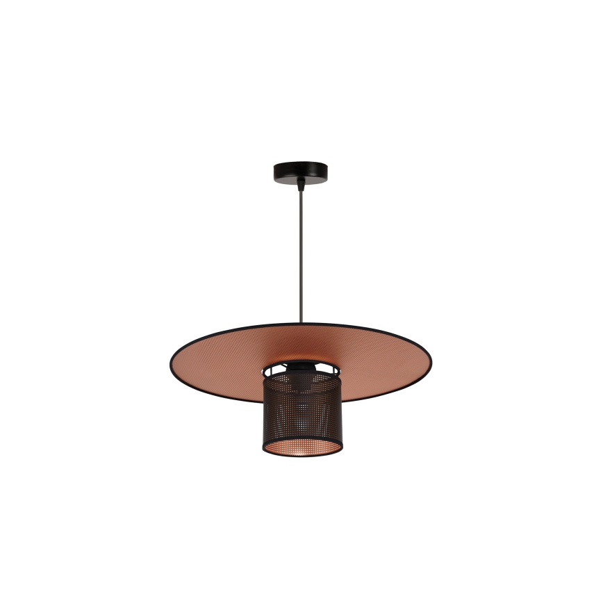 Lustră pe cablu TOKYO Duolla SHINY 1xE27/15W/230V d. 50 cm negru/cupru