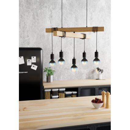 Lustră pe cablu TOWNSHEND 5xE27/60W/230V Eglo