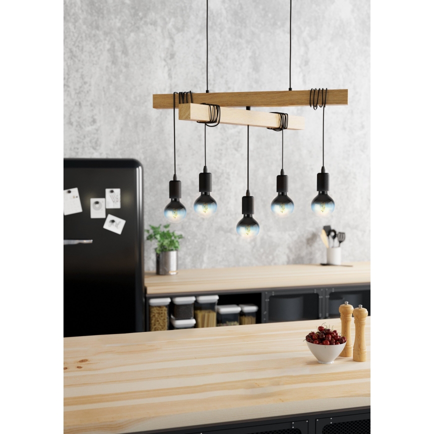 Lustră pe cablu TOWNSHEND 5xE27/60W/230V Eglo