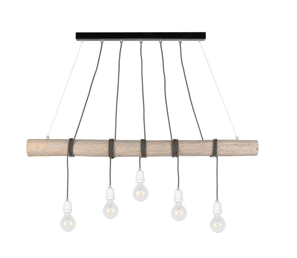 Spot-Light 98821504 - Lustră pe cablu TRABO 5xE27/60W/230V