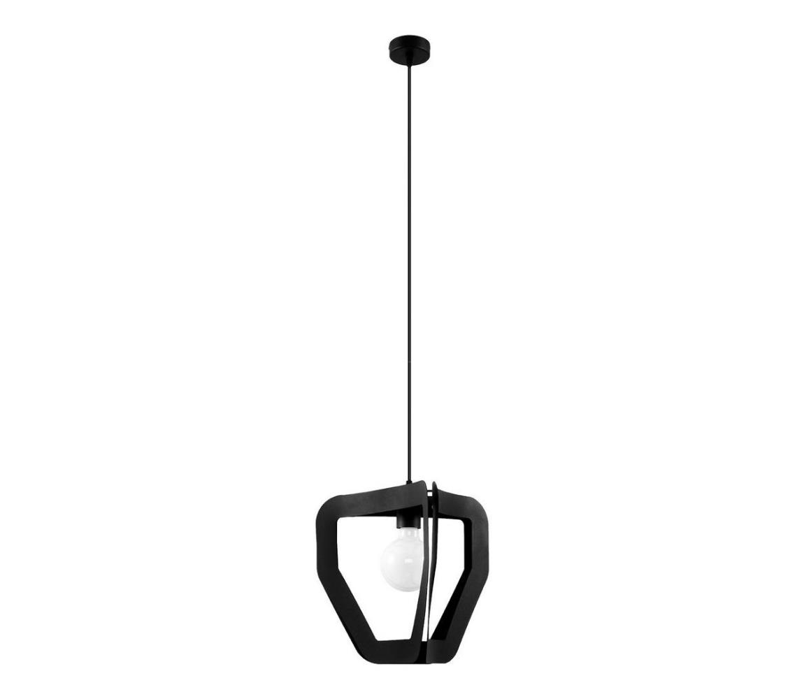 Lustră pe cablu TRES 1xE27/60W/230V neagră SL.0930