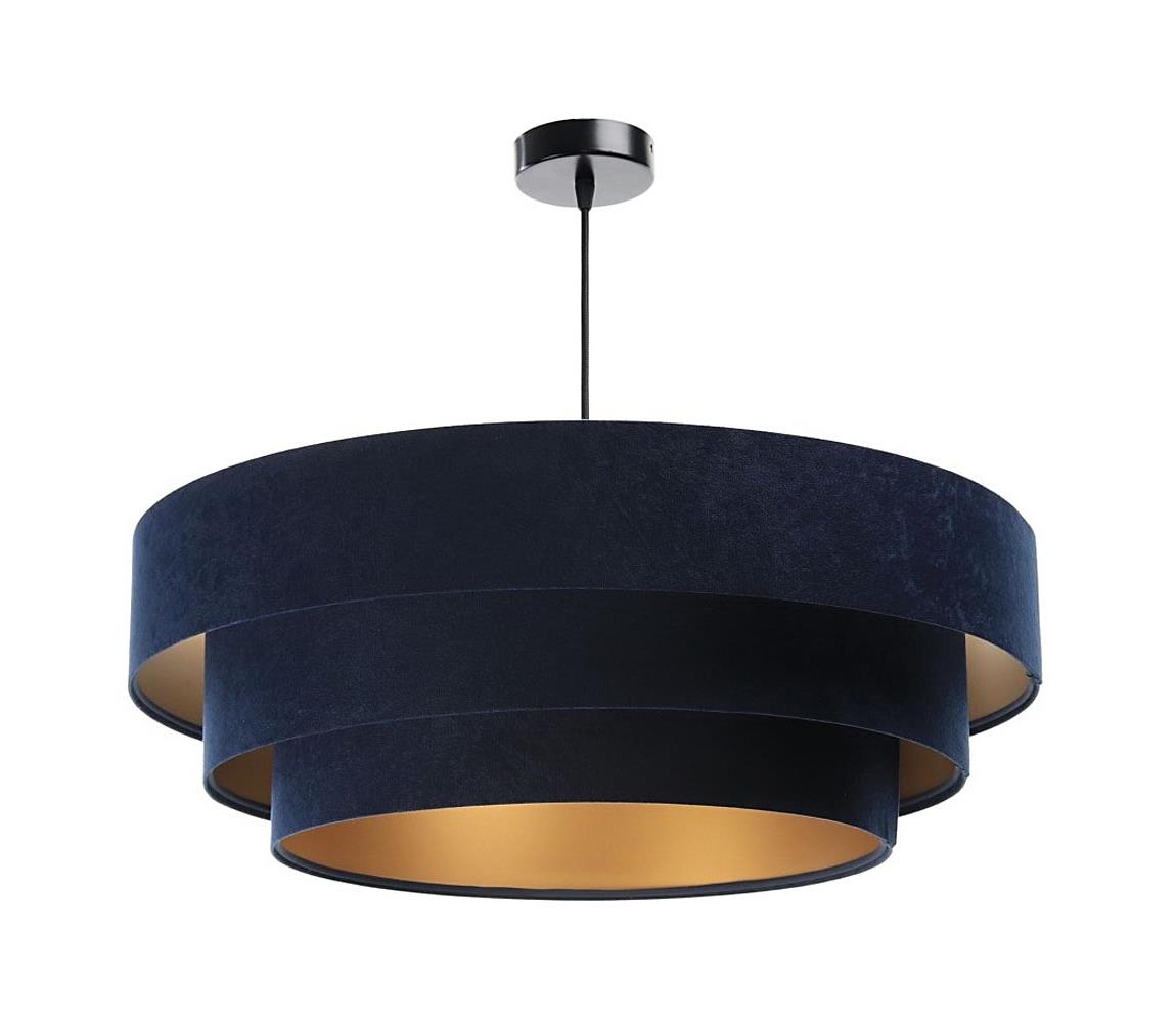 Lustră pe cablu TRINITI 1xE27/60W/230V albastră/galbenă