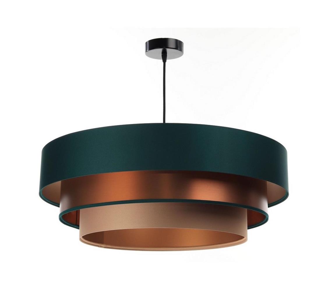 Lustră pe cablu TRINITI 1xE27/60W/230V verde/cupru