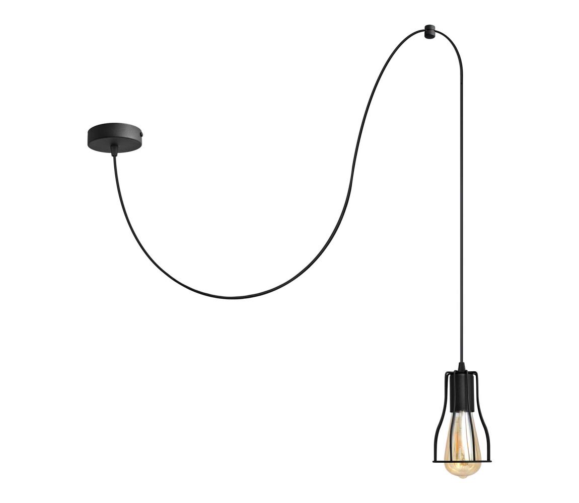 Lustră pe cablu TUBE 1xGX53/10W/230V negru