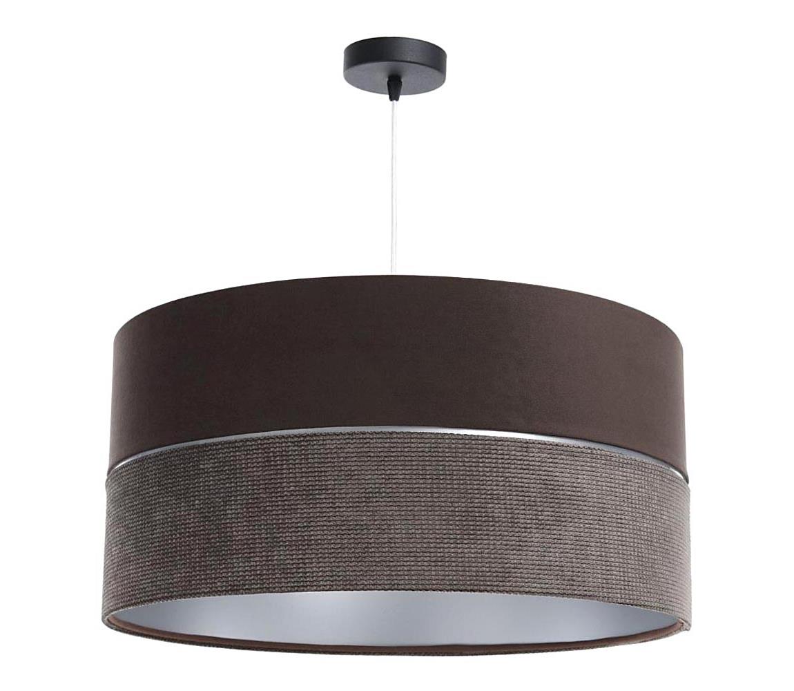 Lustră pe cablu TWIST 1xE27/60W/230V maro/argintiu