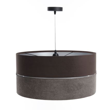 Lustră pe cablu TWIST 1xE27/60W/230V maro/argintiu