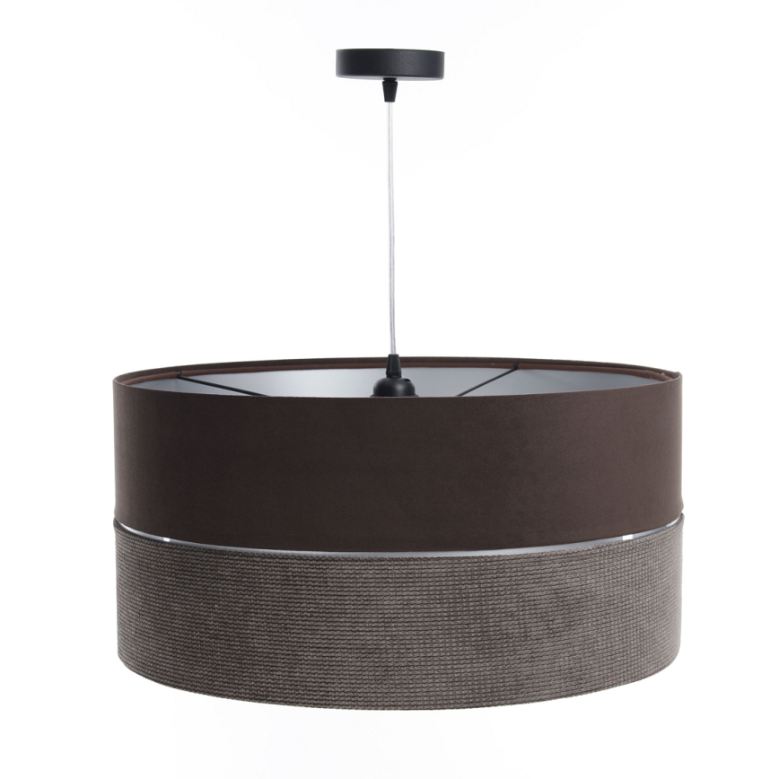 Lustră pe cablu TWIST 1xE27/60W/230V maro/argintiu