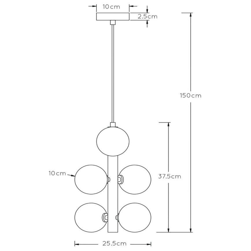 Lustră pe cablu TYCHO 6xG9/28W/230V Lucide 45474/06/02