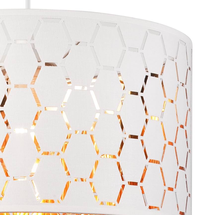 Lustră pe cablu ULLE 1xE27/15W/230V alb