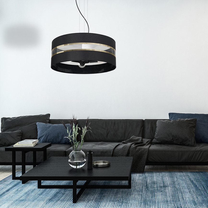 Lustră pe cablu ULTIMO 3xE27/60W/230V neagră
