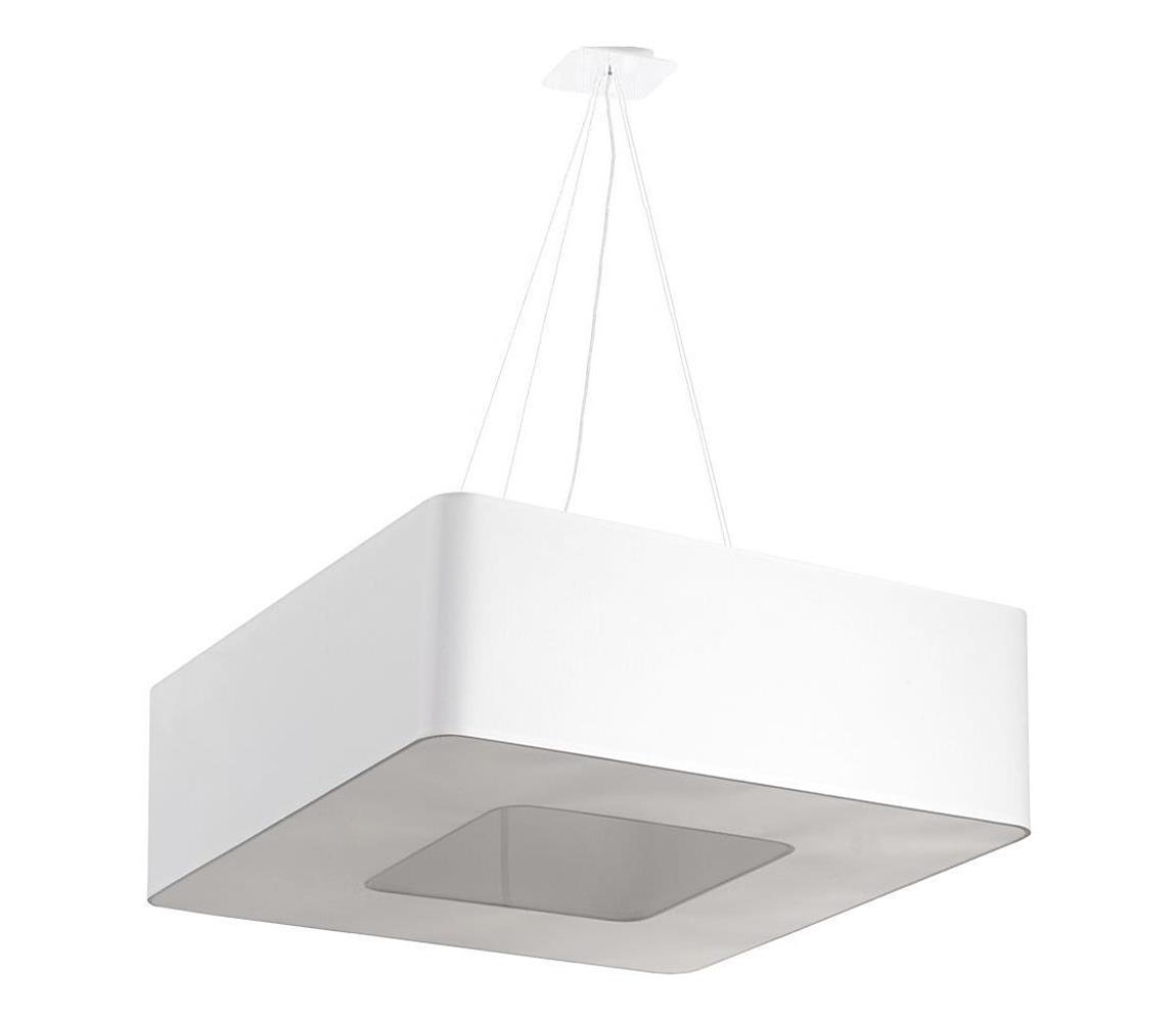 Lustră pe cablu URANO 8xE27/60W/230V 60 cm albă  SL.0783