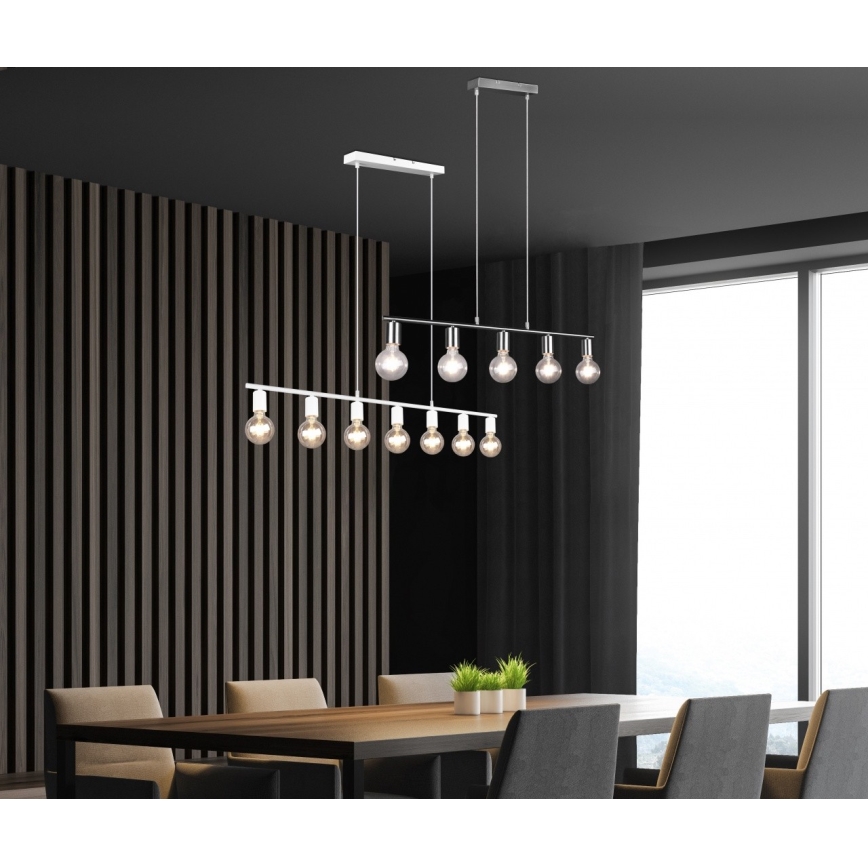 Lustră pe cablu VANNES 7xE27/40W/230V Reality