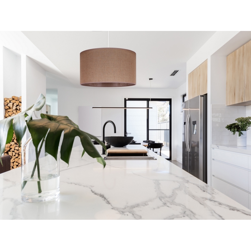 Lustră pe cablu VELVET 1xE27/40W/230V maro Brilagi