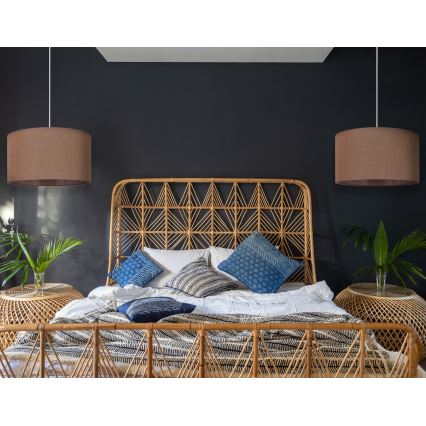 Lustră pe cablu VELVET 1xE27/40W/230V maro Brilagi