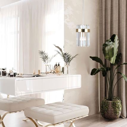 Lustră pe cablu VETRO 1xE14/10W/230V aurie