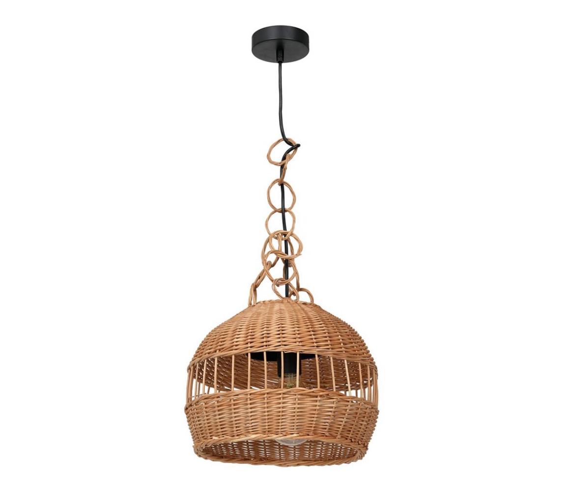 Lustră pe cablu VIMINI 1xE27/40W/230V ratan