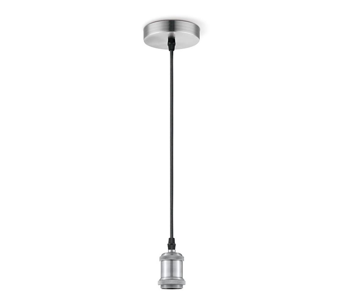 Lustră pe cablu VINTAGE 1xE27/60W/230V crom mat