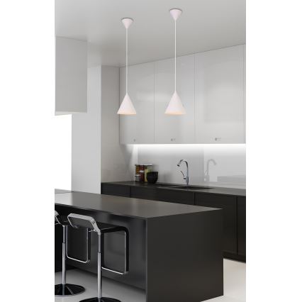 Lustră pe cablu VOSS 1xE27/40W/230V albă