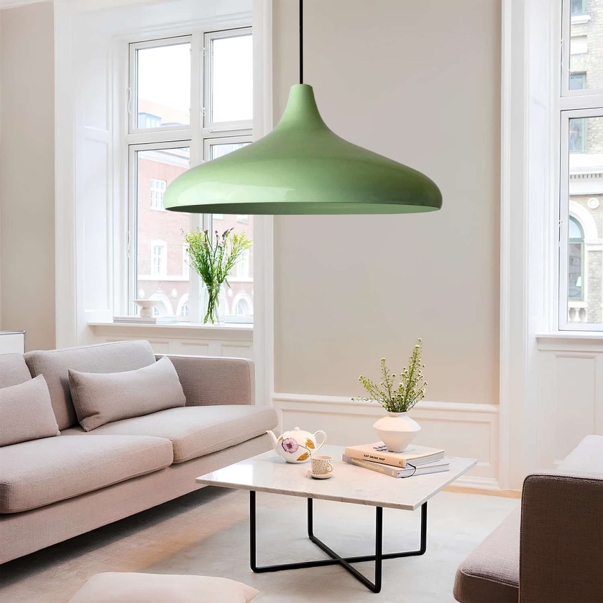 Lustră pe cablu VULCANO 1xE27/40W/230V verde