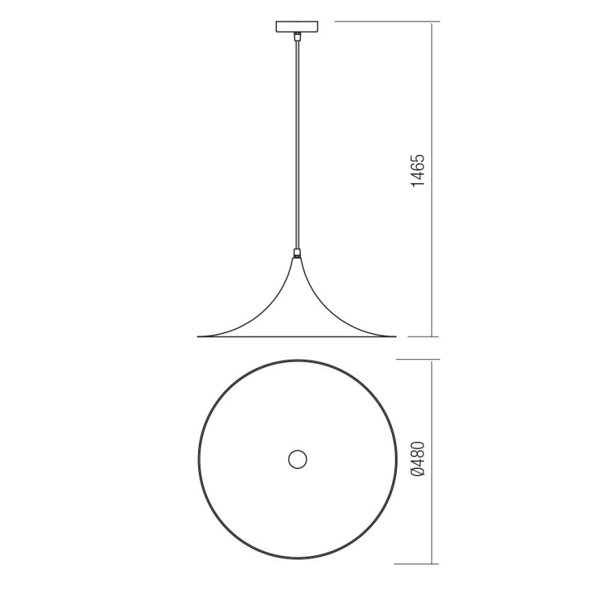 Lustră pe cablu WIZ 1xE27/42W/230V cupru Redo 01-1457