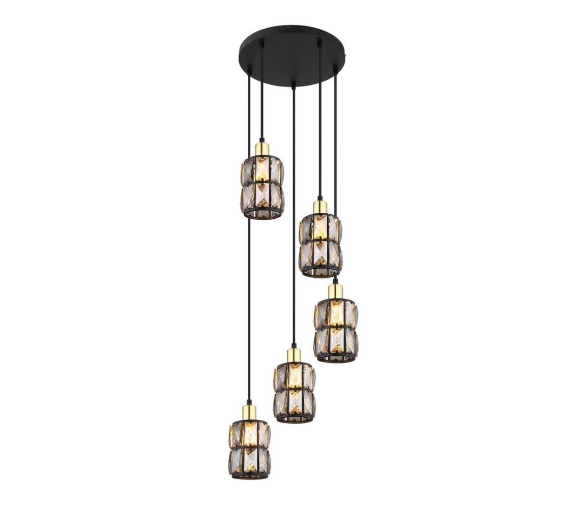 Lustră pe cablu WOLLI 5xE14/40W/230V Globo 15761-5B