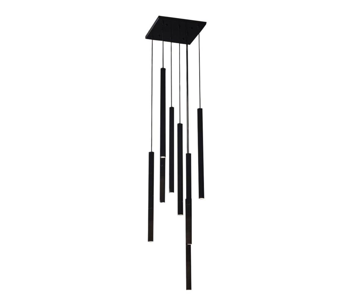 Lustră pe cablu YABU 8xGU10-MR11/15W/230V neagră 5530