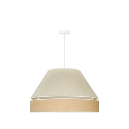 Lustră pe cablu YUTE Duolla AVIGNON 1xE27/15W/230V d. 60 cm gri/maro