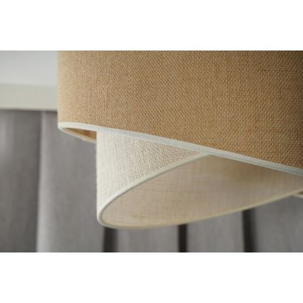 Lustră pe cablu YUTE Duolla CELLO 1xE27/15W/230V d. 45 cm maro/gri