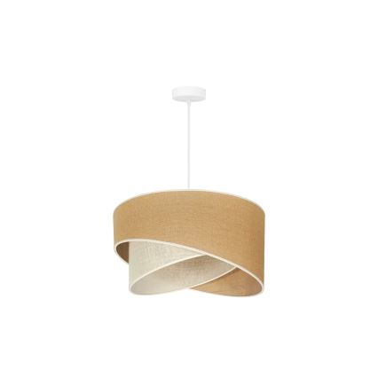 Lustră pe cablu YUTE Duolla CELLO 1xE27/15W/230V d. 45 cm maro/gri