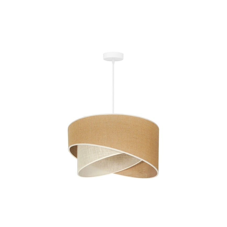 Lustră pe cablu YUTE Duolla CELLO 1xE27/15W/230V d. 45 cm maro/gri