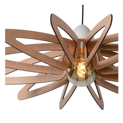 Lustră pe cablu ZIDANE 1xE27/15W/230V bej/albă Lucide 77483/76/31