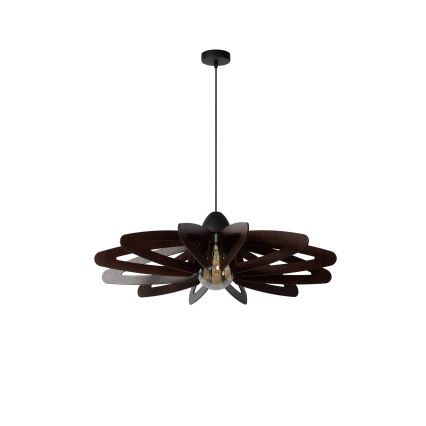 Lustră pe cablu ZIDANE 1xE27/15W/230V maro/neagră Lucide 77483/76/30