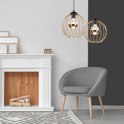 Lustră pe cablu ZOYA 2xE27/60W/230V aurie