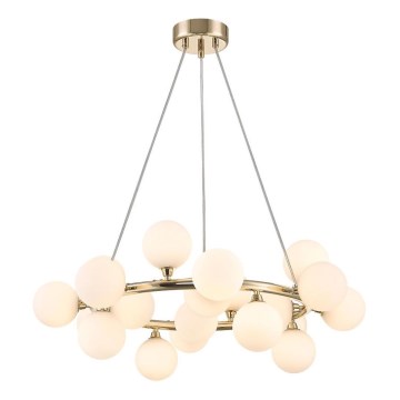 Lustră pe cablu Zuma Line 20xG9/28W/230V auriu