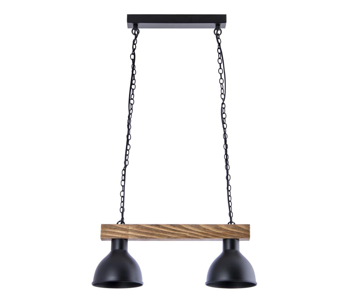 Lustră pe lanț 2xE27/60W/230V