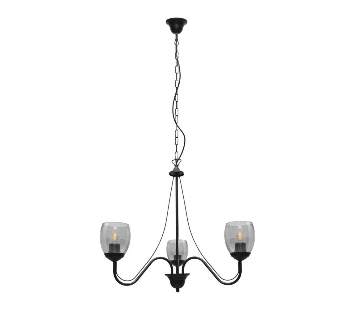 Lustră pe lanț ALLENA 3xE27/60W/230V