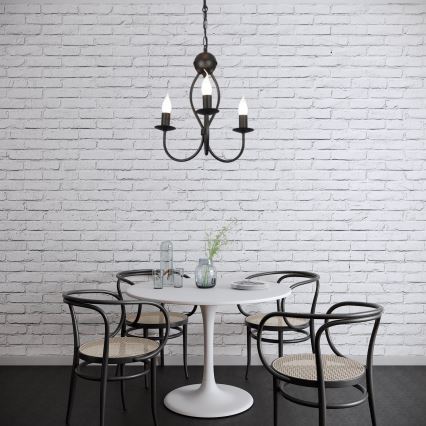 Lustră pe lanț ARTHUR 3xE14/40W/230V