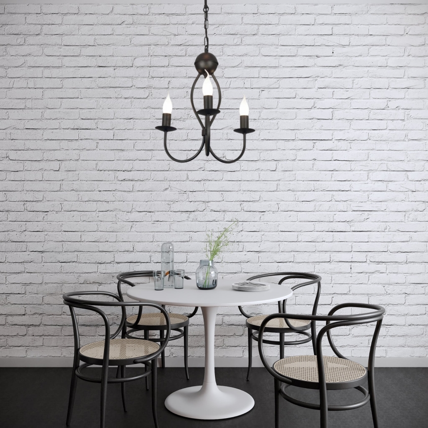 Lustră pe lanț ARTHUR 3xE14/40W/230V