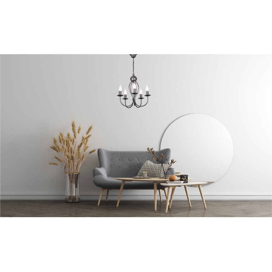 Lustră pe lanț ARTHUR 5xE14/40W/230V