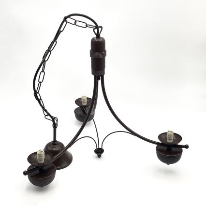 Lustră pe lanț Brilagi COTTAGE 3xG9/40W/230V stejar/alb