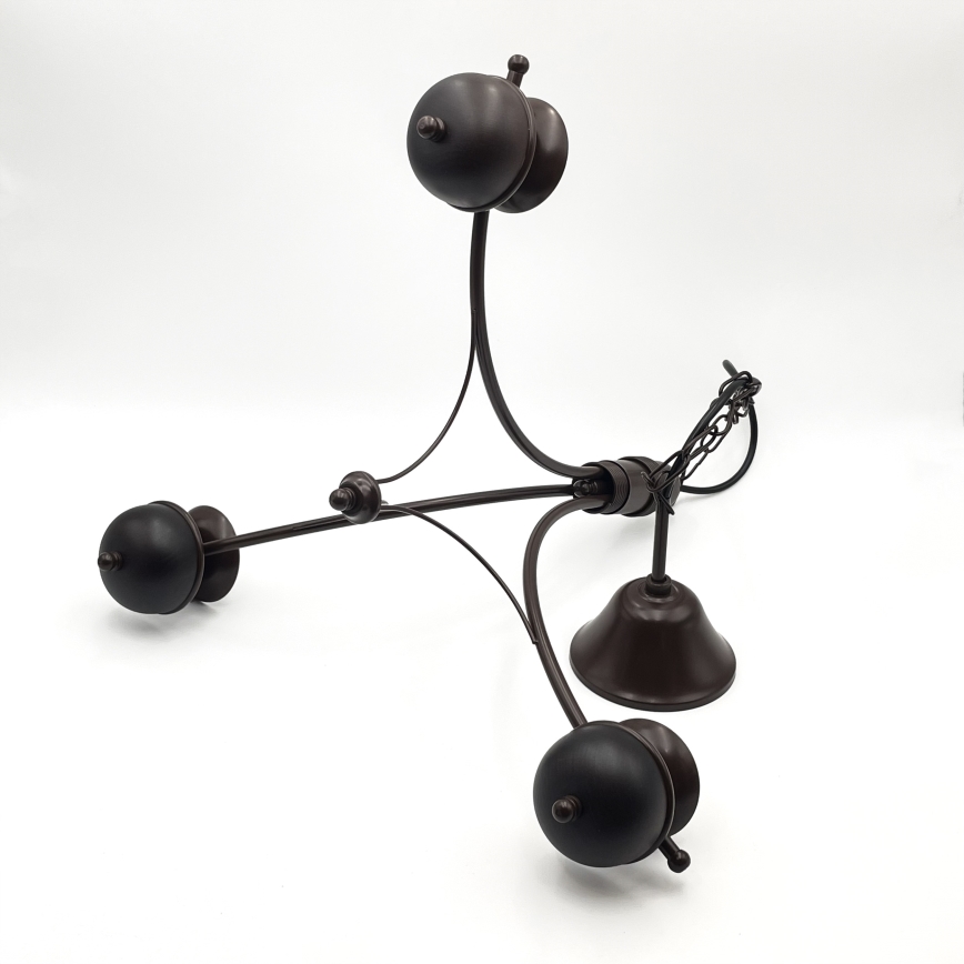 Lustră pe lanț Brilagi COTTAGE 3xG9/40W/230V stejar/alb