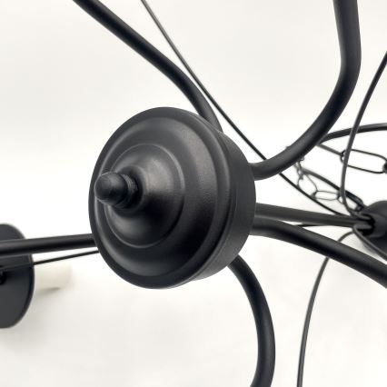 Lustră pe lanț Brilagi COTTAGE 5xE14/40W/230V negru/alb