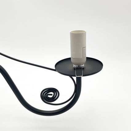 Lustră pe lanț Brilagi COTTAGE 5xE14/40W/230V negru/alb