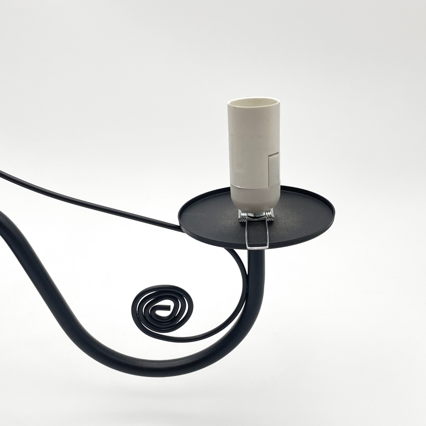 Lustră pe lanț Brilagi COTTAGE 5xE14/40W/230V negru/alb