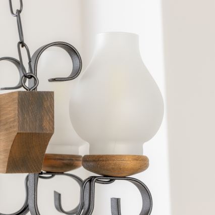 Lustră pe lanț Brilagi QUEEN 4xE14/40W/230V fag