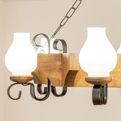 Lustră pe lanț Brilagi QUEEN 6xE14/40W/230V fag