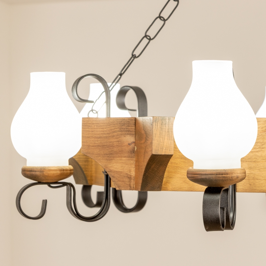 Lustră pe lanț Brilagi QUEEN 6xE14/40W/230V fag