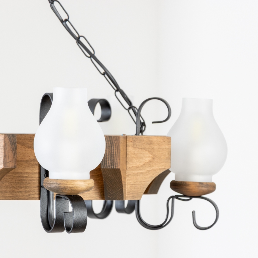 Lustră pe lanț Brilagi QUEEN 6xE14/40W/230V fag